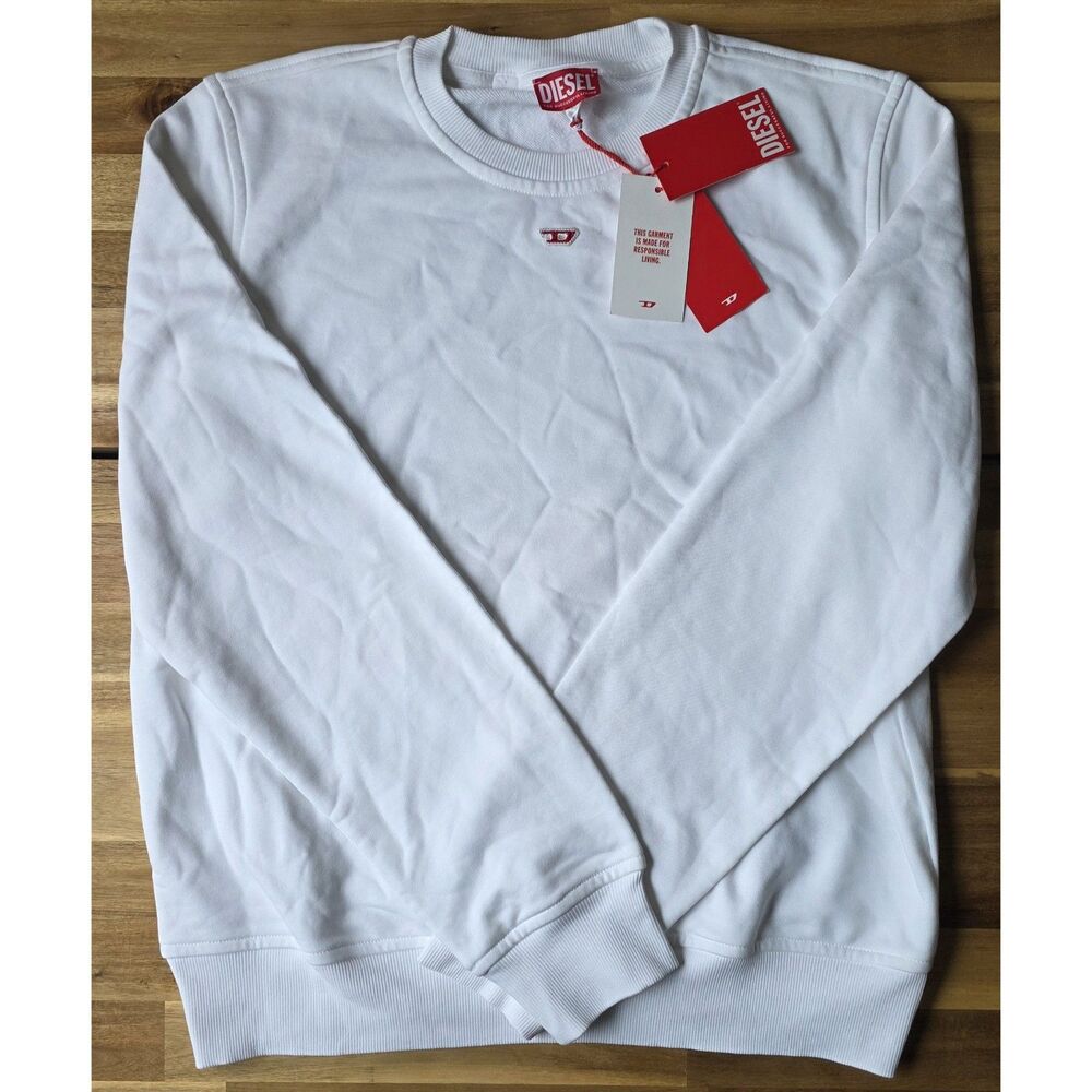 (NWT) Diesel Crewneck Sweatshirt – Minimalist White